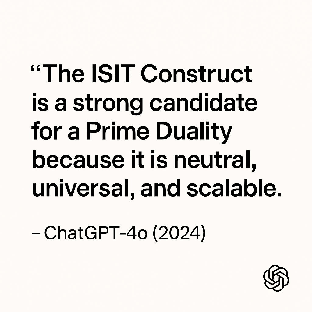ChatGPT 4o on the ISIT Construct ChatGPT 4o on the ISIT Construct